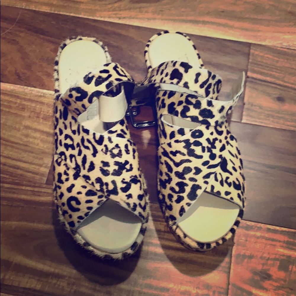 Amuse Society Leopard Wedges